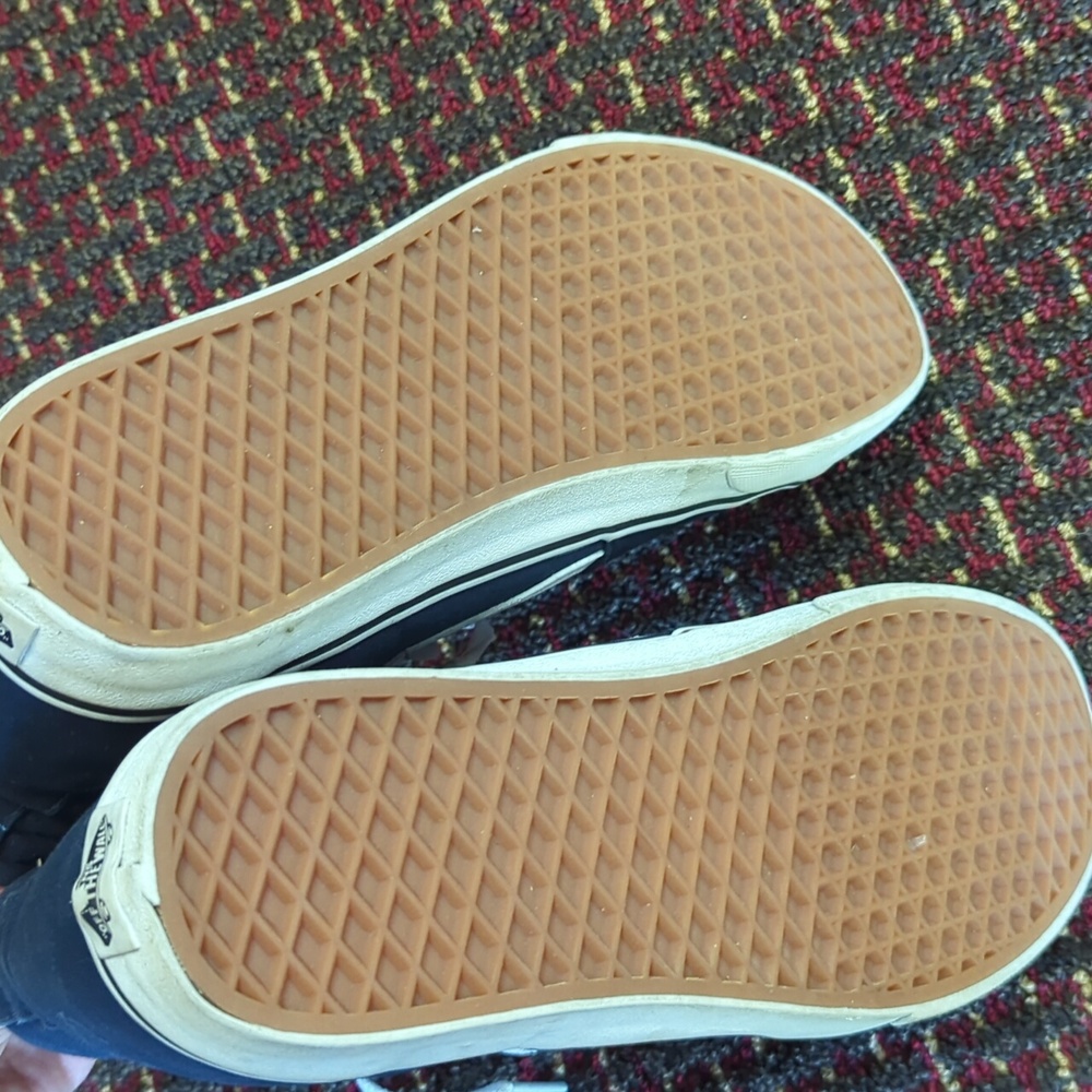 Vans Men's Blue High-Top Sneakers - Picture 3 of 4